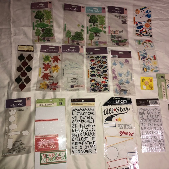 BUNDLE - 2D Scrapbooking Stickers - Picture 1 of 16